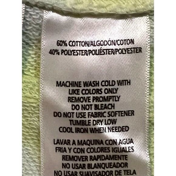 Calvin Klein Performance Yellow Blue Tie Dye French Terry Shorts Women XXL NWT - Picture 4 of 4